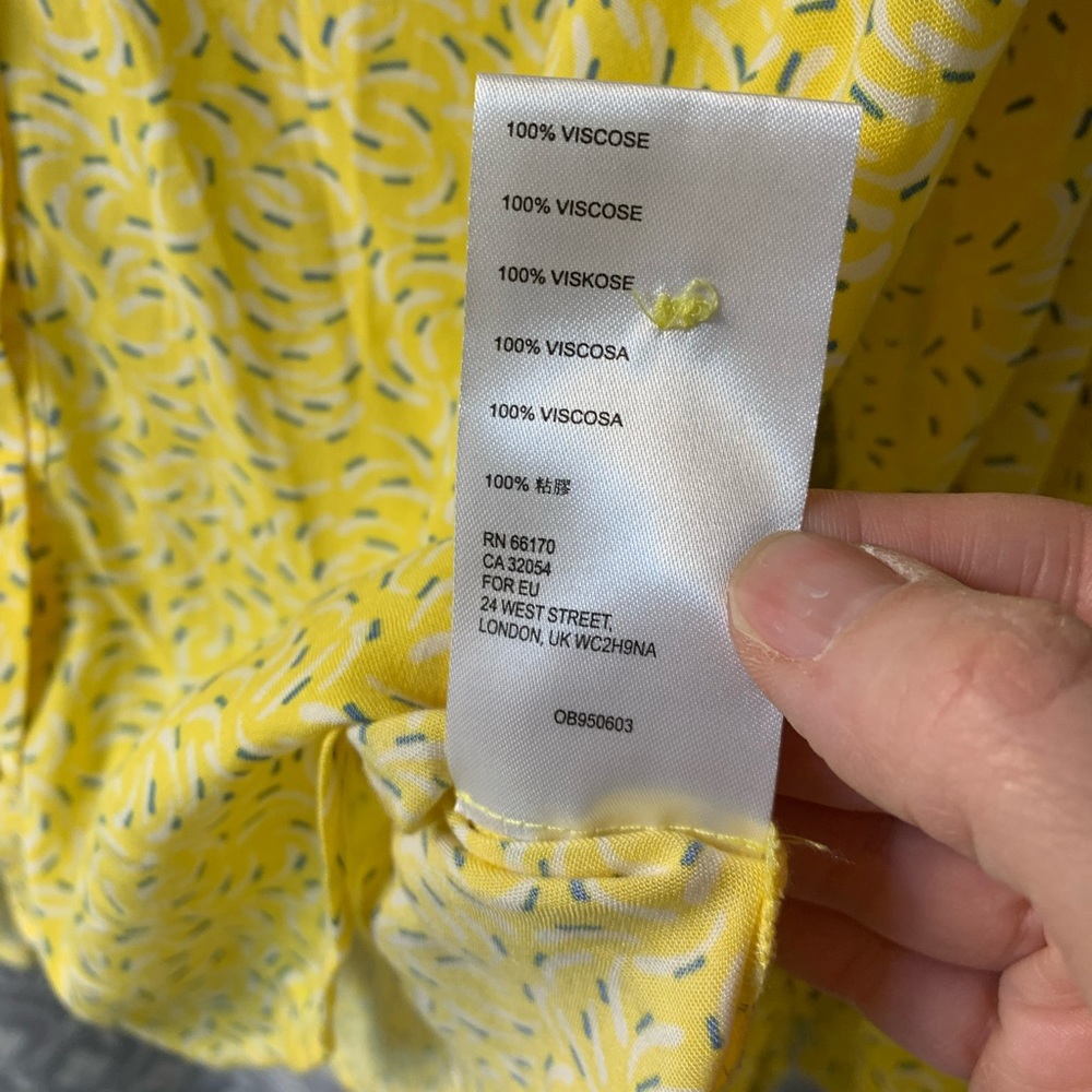 Maeve For Anthropologie Blithe Yellow Blouse - image 5